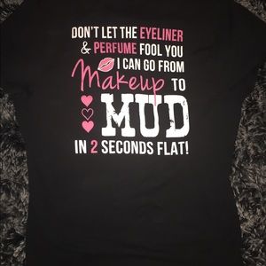 Perfume and mud. Fun T shirt.